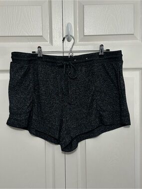 Stars Above Perfectly Cozy Fabric Lounge Pajama Sleep Shorts Black Size XXL VGUC